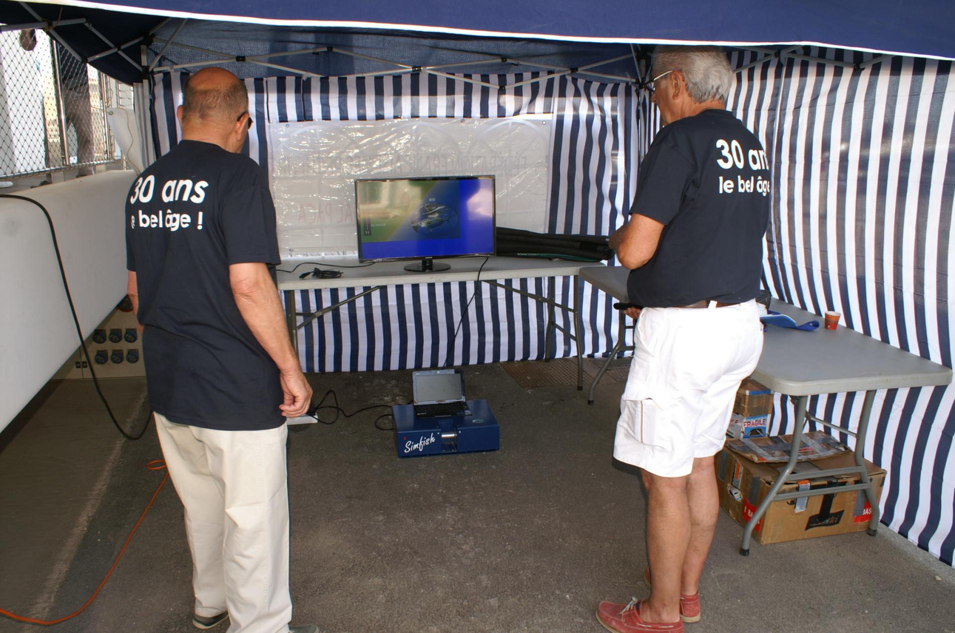 Au simulateur