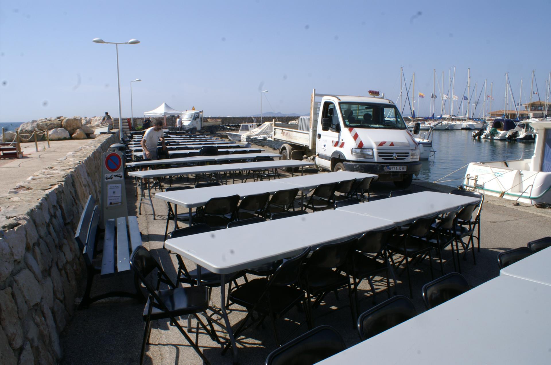 La mise en place des tables