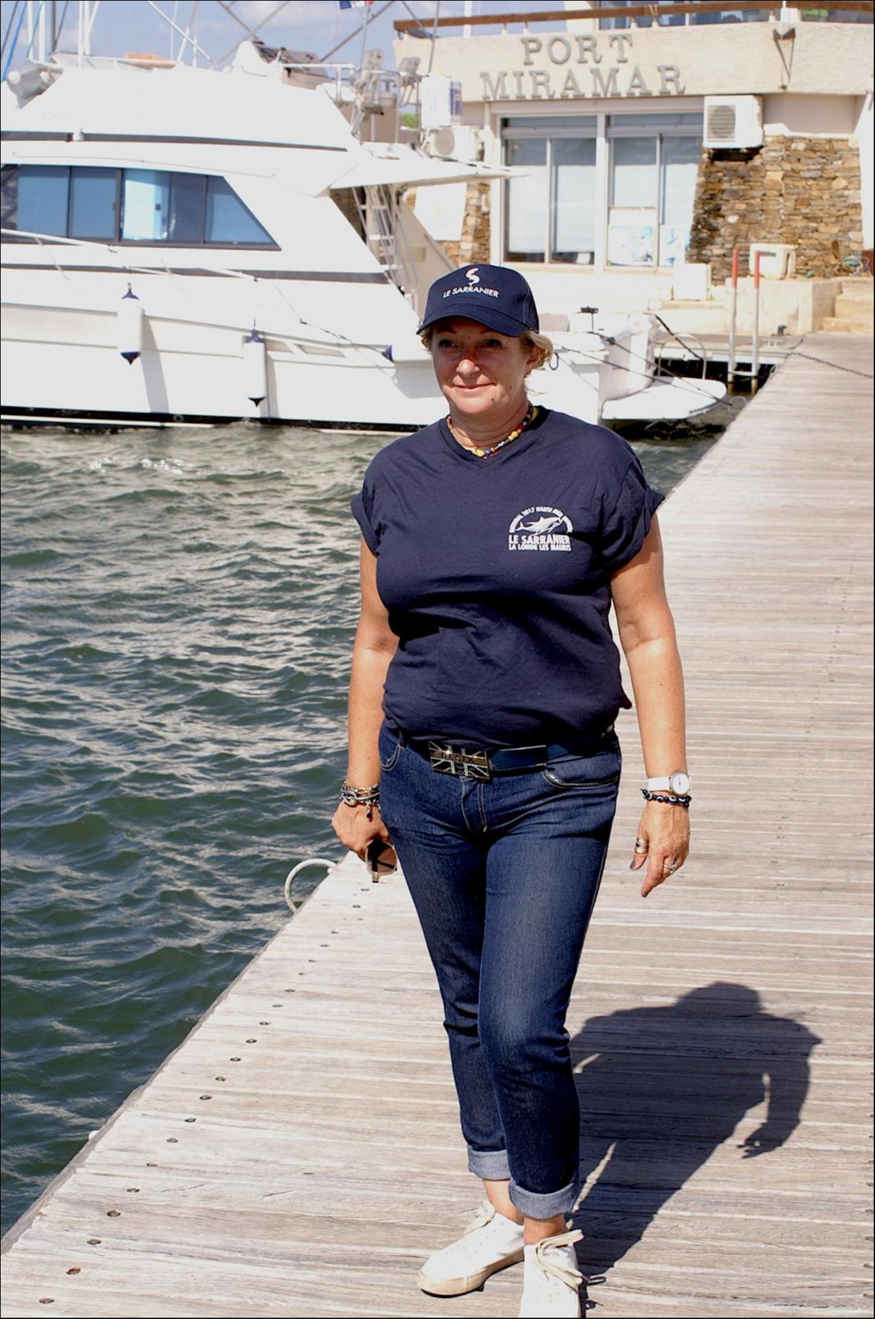 Sandrine part à l'accueil des bateaux